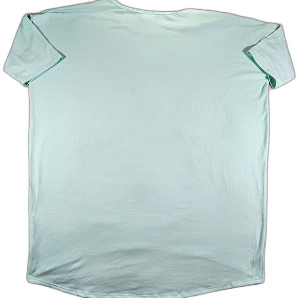 LULAROE Womens Crew neck Short Sleeved Oversized Teal/Light Blue Shirt. Size XL. - Picture 7 of 7